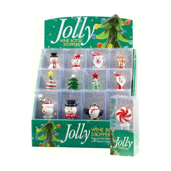 Ls Arts LS Arts Jolly 12pc Bottle Stopper Display WAX-011